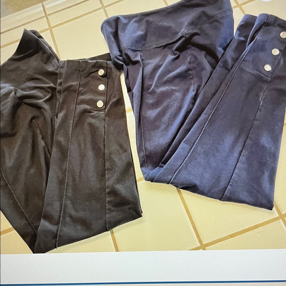 Women With Control Tummy Control Slim Leg Pants W/Snap Detail Lot of 2 Size MP